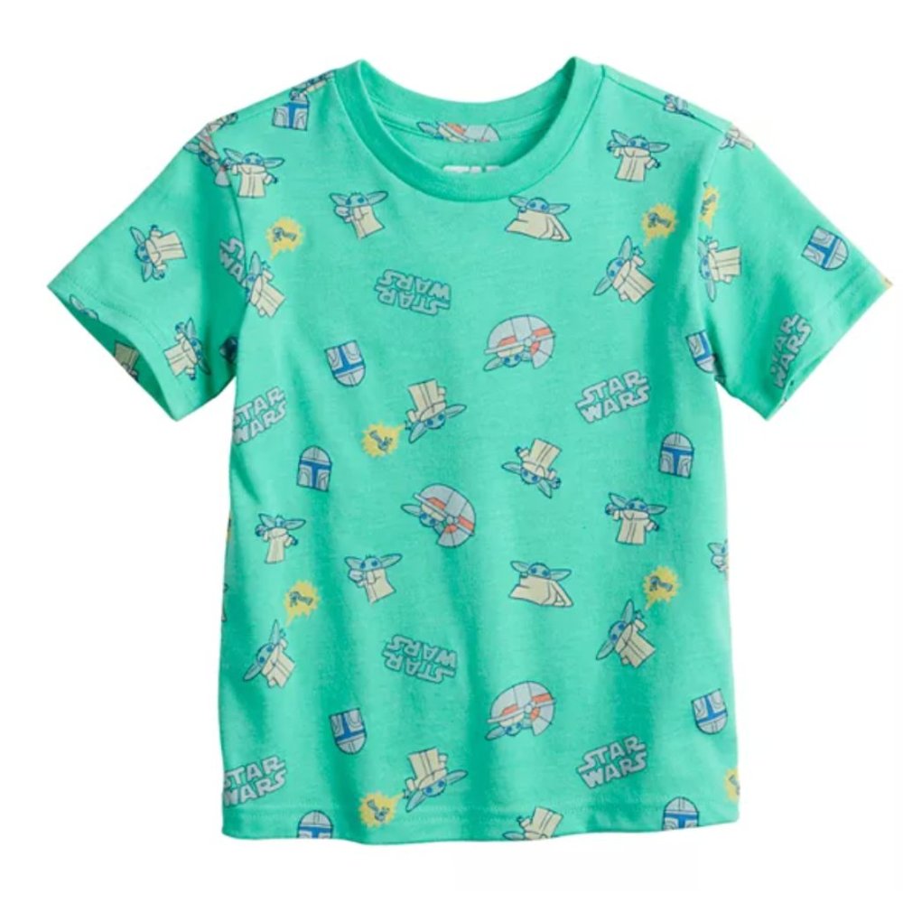 Baby Boy Jumping Beans Star Wars The Child aka Baby Yoda Print Collectible Tee